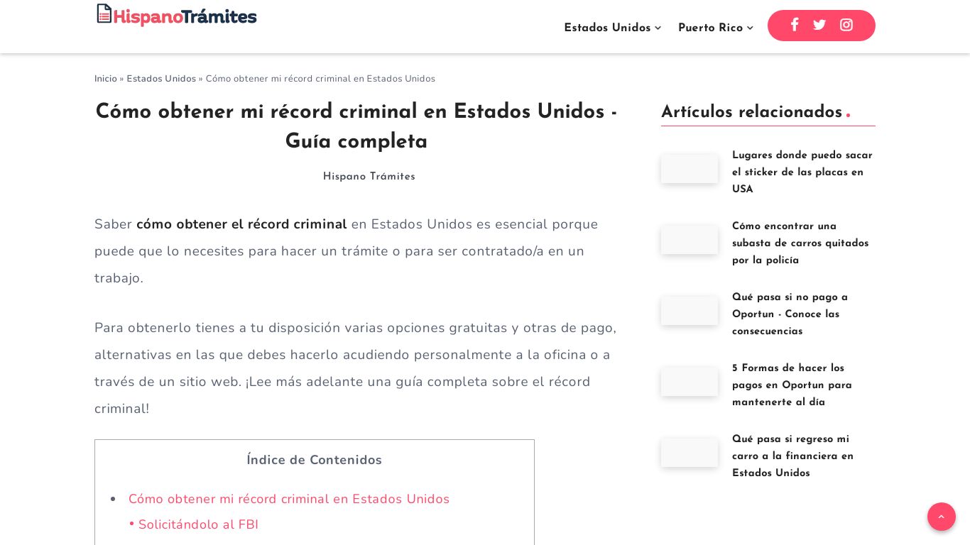 Cómo obtener mi récord criminal en Estados Unidos en 2022